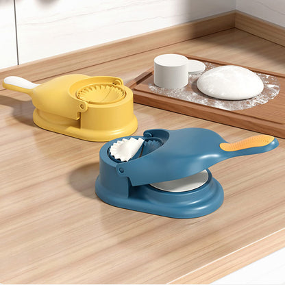 Mrisata 2 in 1 Dumpling Maker, Dumpling Press, Dumpling Maker Machine, Multifunction Dumpling Set, Dumplings Skin Artifact DIY Tool, Manual Dumpling Press Maker, Dumplings Maker Press (B)