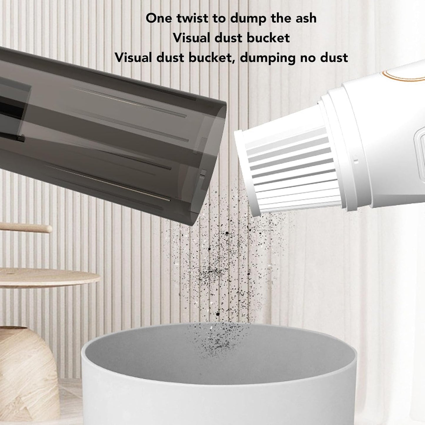 HURRISE Handheld Vacuum Cleaner, Cordless Vacuum for Pet Hair, Powerful Suction for Hardwood Floor, Carpet, and Car