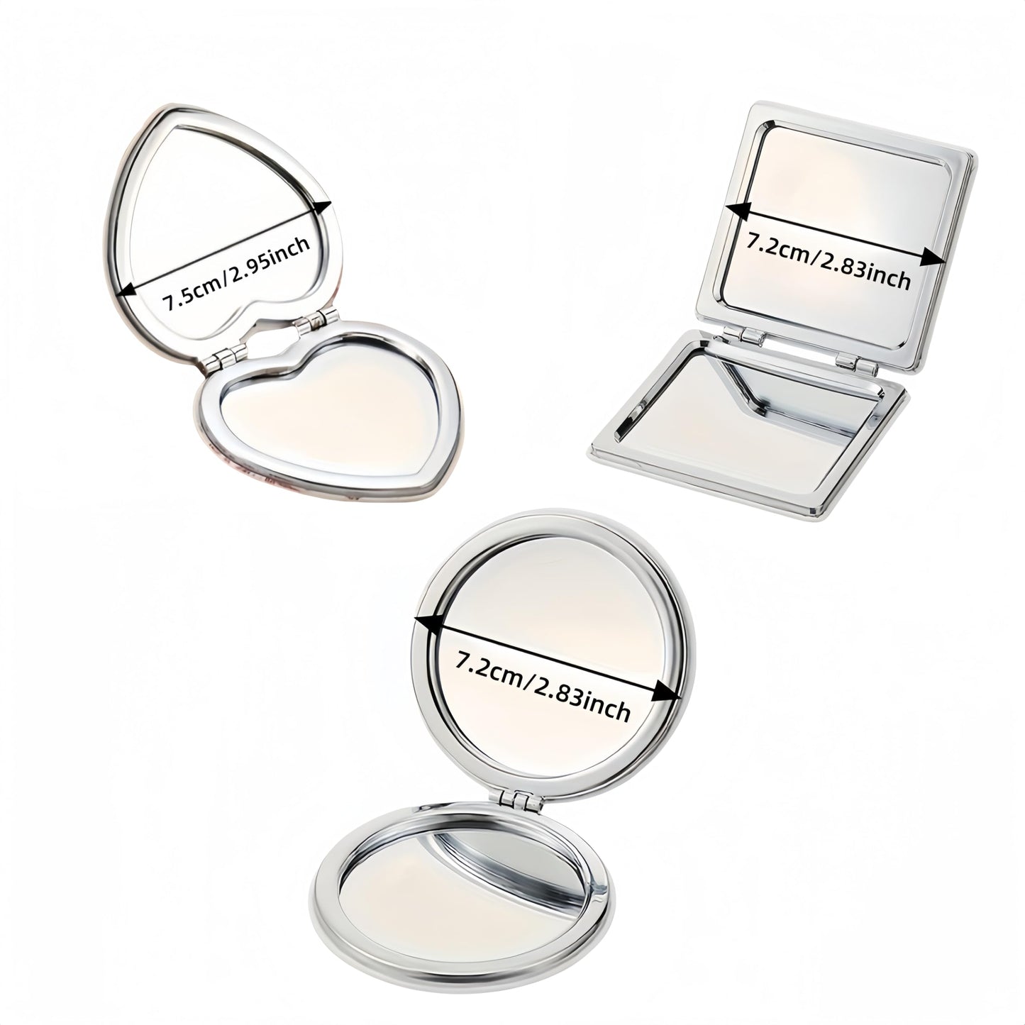 HXYQMMY 4Pcs Diamond Painting Compact Mirror Kits - DIY Pocket Mirror with Mandala Diamond Painting Cover Portable Folding Mini Makeup Mirror Diamond Art Kits for Women Gift (mirror116-119)