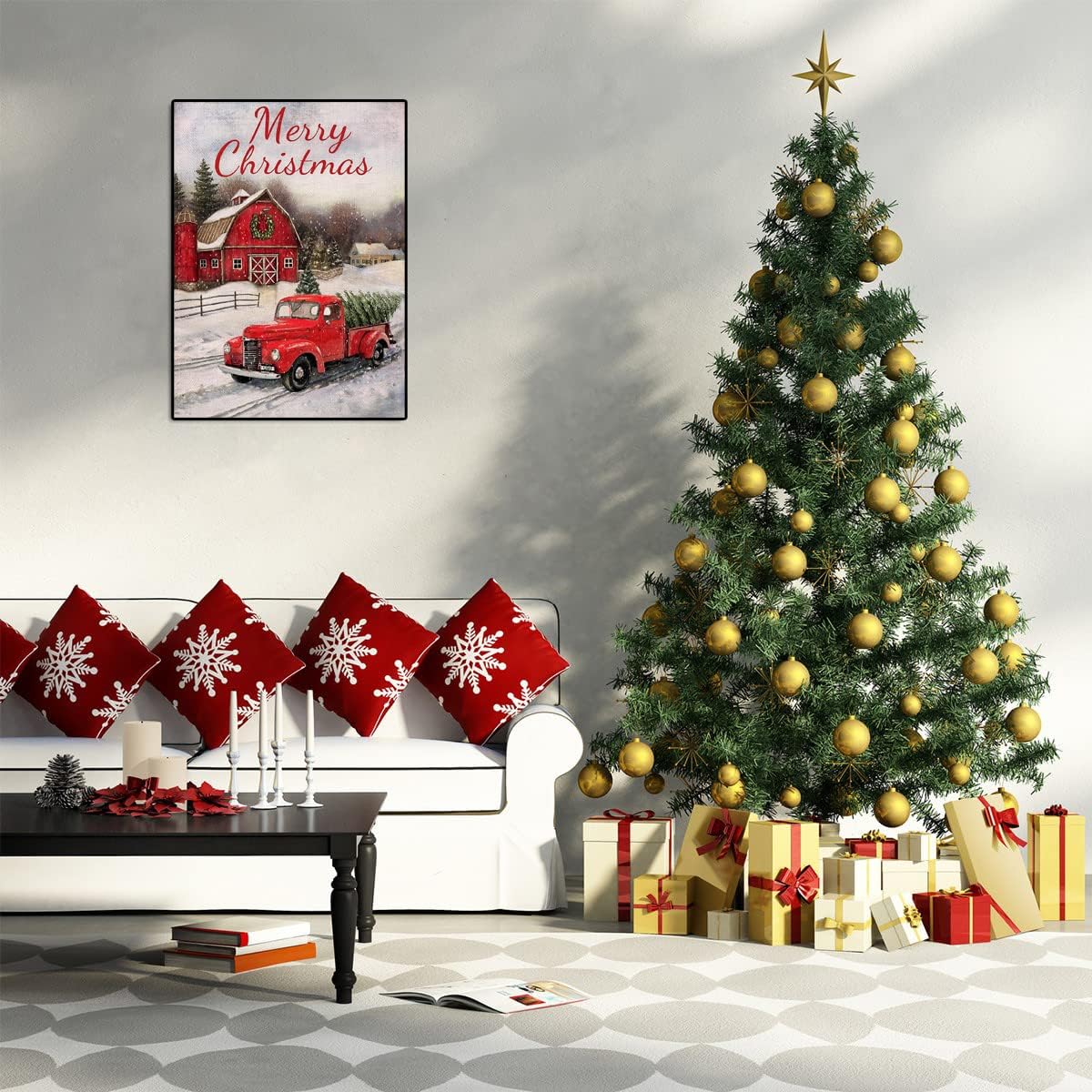 PJOESL 6 Pack Christmas Diamond Painting Kits for Adults - Diamond Art DIY 5D Full Round Drill Crystal Rhinestone Arts and Crafts - Gem Art Paint with Diamond Dots Home Wall Decor 11.8x15.7 in