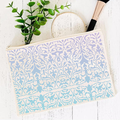 Damask Stencils for Crafts Reusable Texture Stencils Mixed Media Stencil Background Drawing Templates for Painting on Wood Wall Fabrics Crafts Furniture