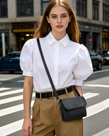 CHOLISS Small Crossbody Bags for Women, Vegan Leather Cell Phone Purse, Mini Travel Purse with Adjustable Strap