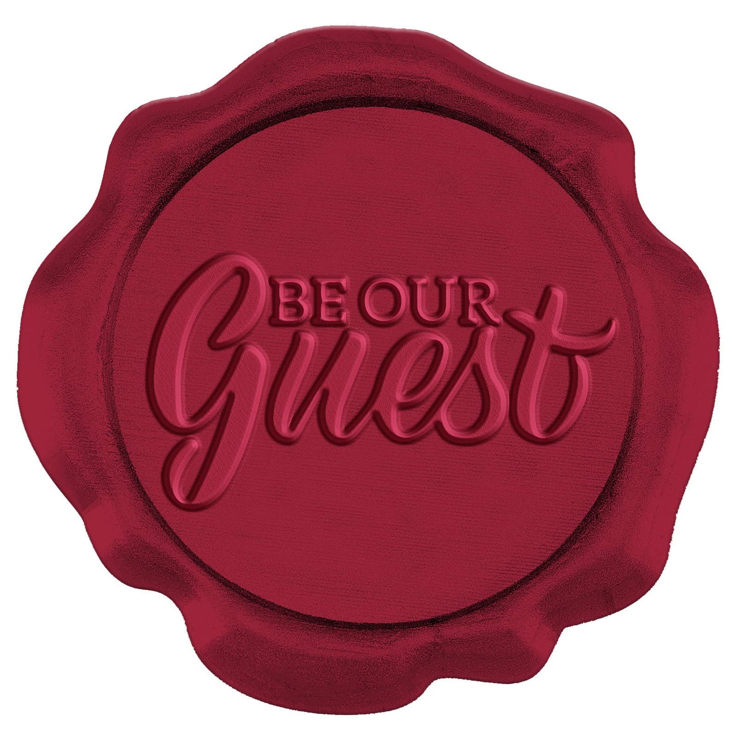 CRASPIRE 50pcs Wax Seal Stickers Red Be Our Guest for Wedding Envelope Adhesive Vintage Sealing Stamp Sticker Invitation Card DIY Craft Adhesive Waxing Gift Wrapping