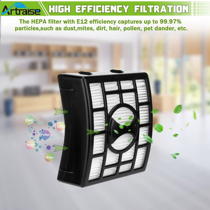 Artraise Duo Clean Filter Replacement for Shark Rotator Powered Lift-Away Speed DuoClean Vacuum NV680 NV681 NV682 NV683 NV800 NV800W NV801 NV803 UV810 Replaces Part # XHF680 & XFF680