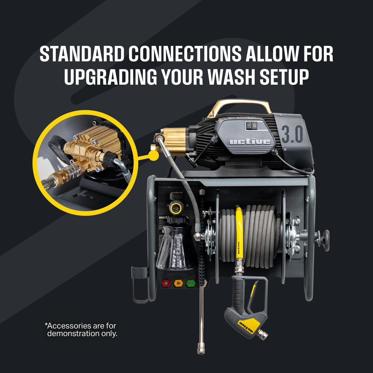 Active™ 3.0 Electric Pressure Washer (20 Amps | 120V/ 60 Hz) for DIY, Prosumer and Professional Car Care & Detailing