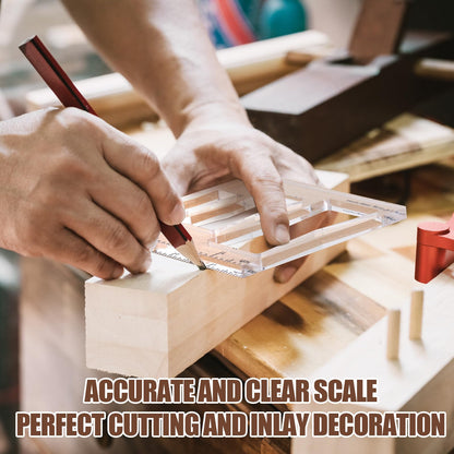 Nuanchu 9 in 3 Butterfly Router Templates for Woodworking Bowtie Router Jig Kit Decorative Jigs and Templates Butterfly Inlay Tools Accessories
