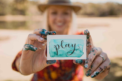Brush Lettering Kit - DIY Brush Lettering Starter Set by Wildflower Art Studio