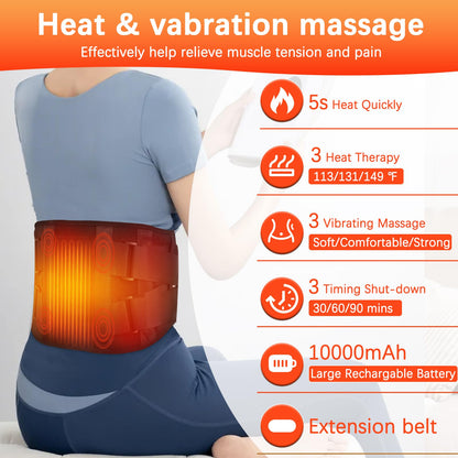 Large Heating Pad for Back 33"x17" Fathers Day Dad Gifts Electric Heating Pad XXL for Neck and Shoulders Pain Relief Moist Dry Heat, 9 Adjustable Heat, Auto Shut-Off Timer, Gifts for Dad Mom