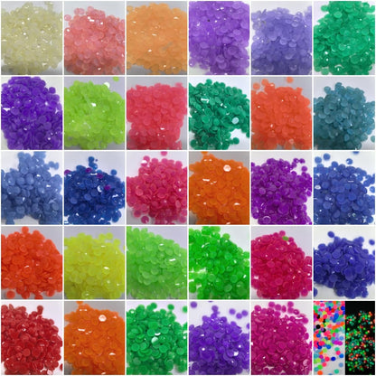 54000PCS Glow Diamond Luminous Beads at Night for Diamond Painting, 27 Colors Round Drills Rhinestones for Crafts, Bead Art or Nails Art, 2.8MM