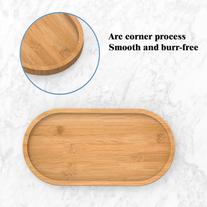 Bamboo Soap Dispenser Tray, Kitchen Countertop Tray for Jewelry, Cosmetics, and Small Items, Organizer