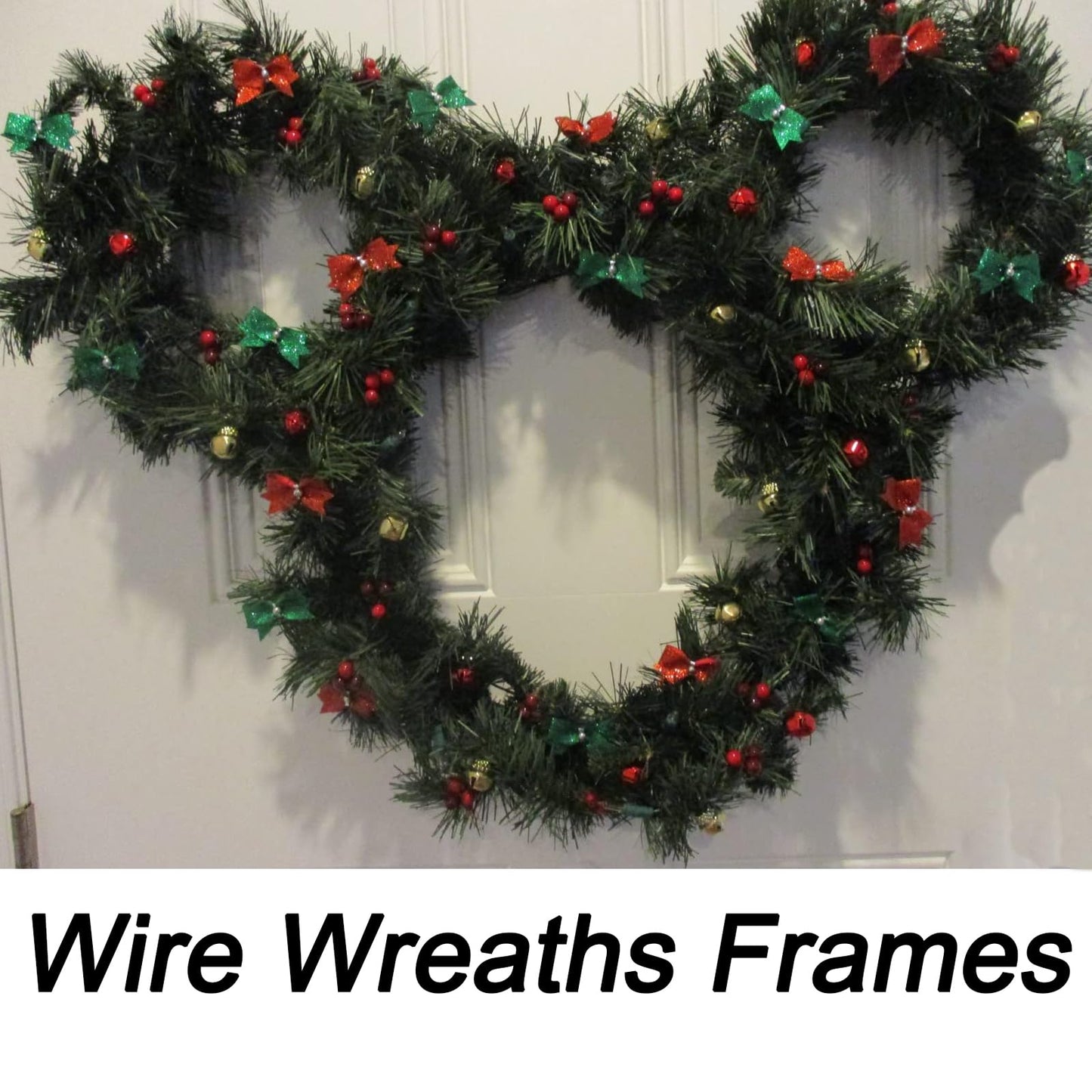 KINJOEK 15 Pack 12 Inch Wire Wreaths Frames, Wreath Forms Wreath Rings, Round Wire Frames for Wreaths, Christmas Decoration