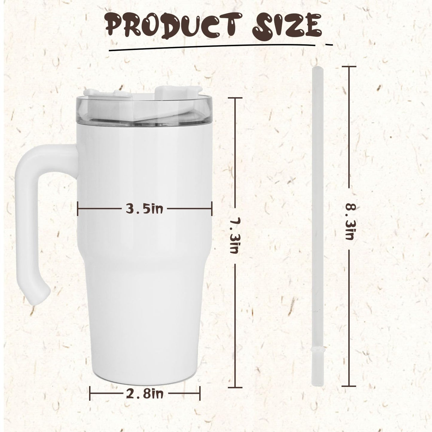 ZREGGUR 20 oz Sublimation Tumbler with Handle 12pcs, Keep Cold 24 Hours Stainless Steel Tumbler with Lid and Straw &Brush Double Wall Vacuum Reusable Sports Water Bottle with Handle Travel Coffee Mug
