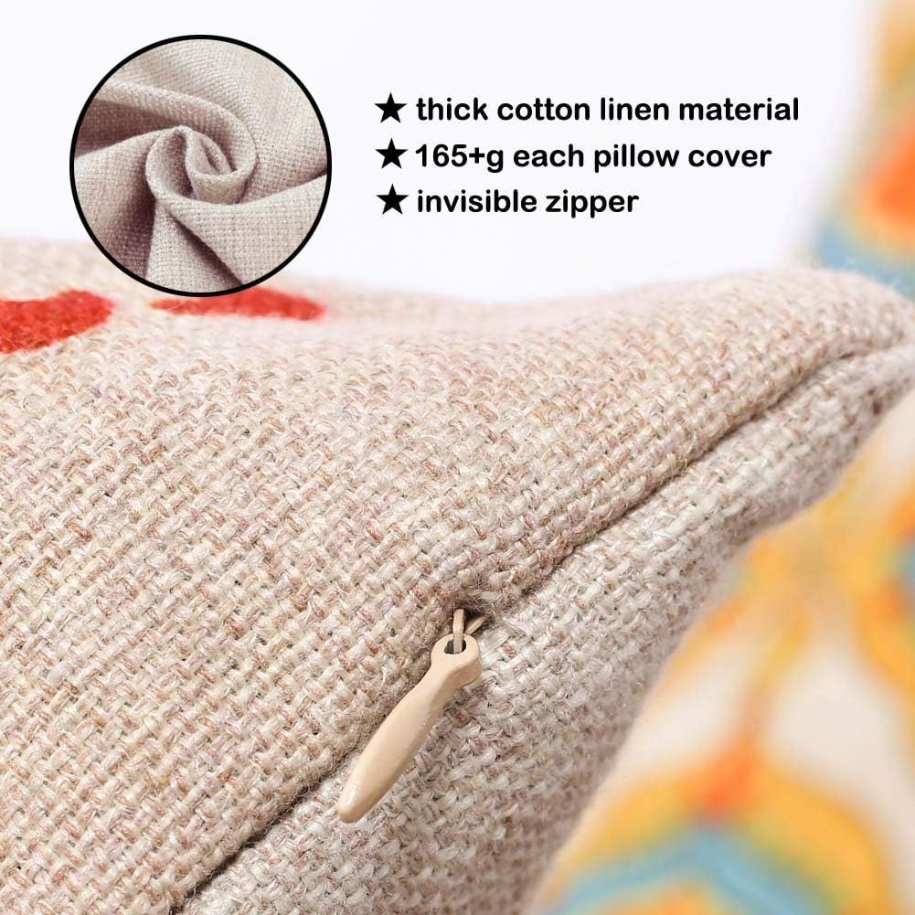 TRENDIN Square Pillow Cover, 18 X 18 Inch Decorative Throw Pillowcase, Porch Rules PL240TR