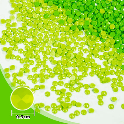 ZORETCO 60000 Pcs 120 Colors Diamond Art Painting Beads, 5D Diamond Painting Accessories, Round Diamond Painting Drills Diamonds Flat Bottom Rhinestones for Bead Art Gem Art Craft