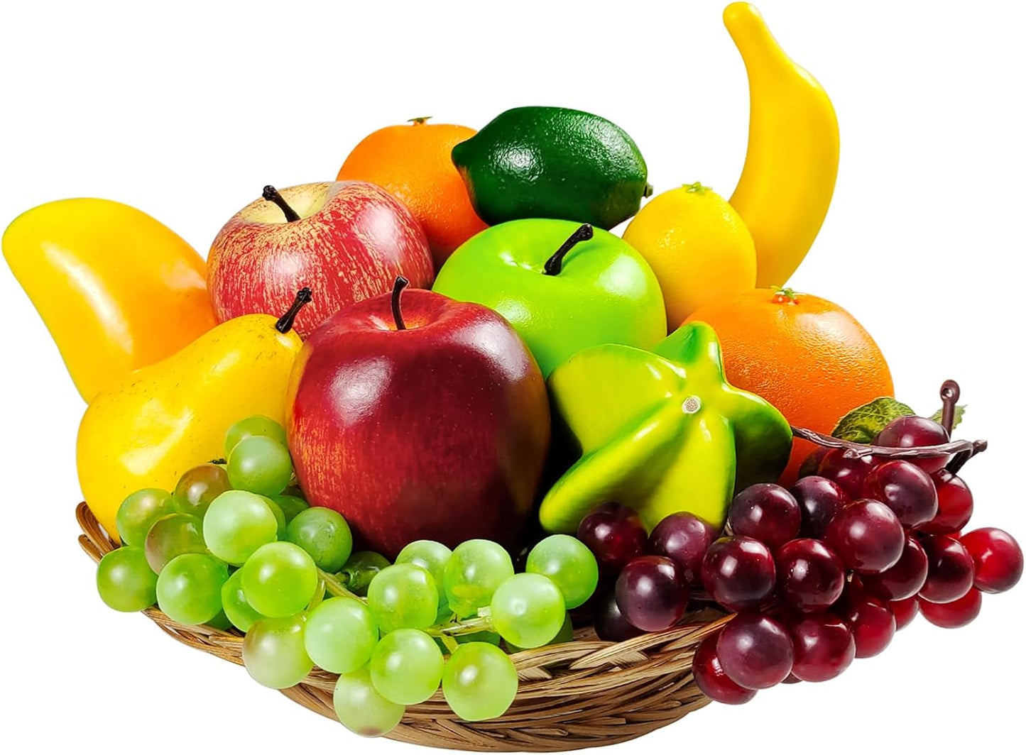 13 Pcs Artificial Fruits, Fake Fruits Decoration Home Realistic Faux Fruits for Centerpieces Simulation Fruit Party