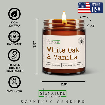 Peppermint Eucalyptus Scented Candle, Many Scents to Choose from, All Natural Non-Toxic Soy Wax, Handmade in The USA(Peppermint Eucalyptus)