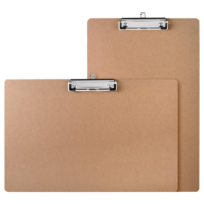 Jspupifip 2 Pack 11x17 Clipboards with Low Profile Clip, Extra Large Wood Clipboard Horizontal Art Drawing Board Vertical Wooden Clip Board Landscape Clipboard for Drawing Office School Supplies