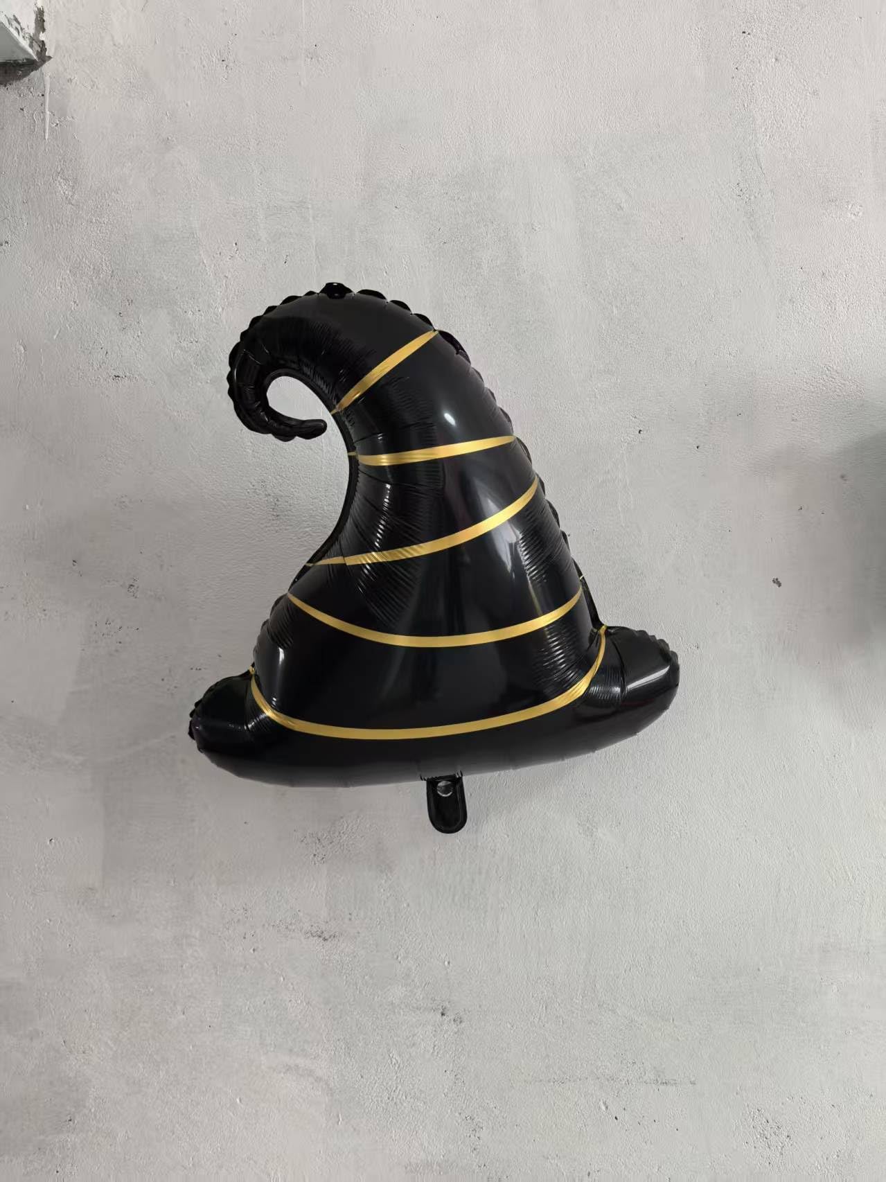 4pcs Magical Wizard Hat Balloons Magic Balloons Broom Balloon for Magic Themed Birthday Decorations Wizard Party Decor Magic Decor Graduation Party Poterss Baby Shower Party Supplies