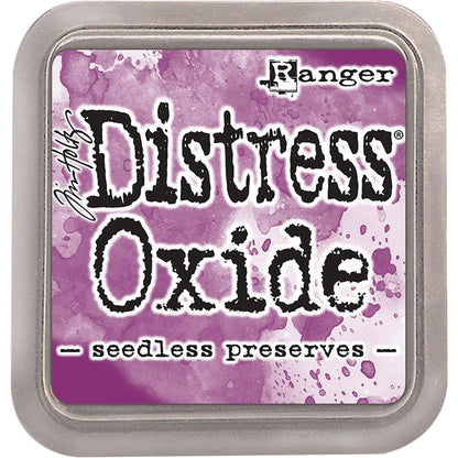 Ranger Tim Holtz Distress Oxide Ink Pads - Abandoned Coral, Wild Honey, Picked Raspberry, Peacock Feathers, Salty Ocean and Seedless Preserves - Bundle of 6 Ink Pads - Set Released June 2017