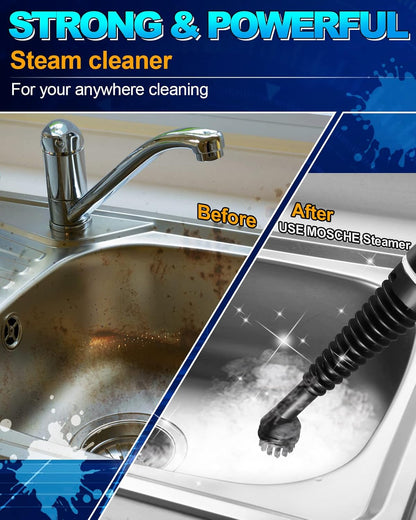 Skiennix Handheld Steam Cleaner - Multi-Surface Pressurized Steamer with 11-Piece Accessory Set