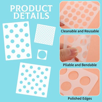 22 Pcs Dot Stencils Set Reusable Polka Dot Templates Mixed Size Round Circle Stencils for Painting on Wall Wood Pillow Furniture Card Scrapbook Making DIY Crafts