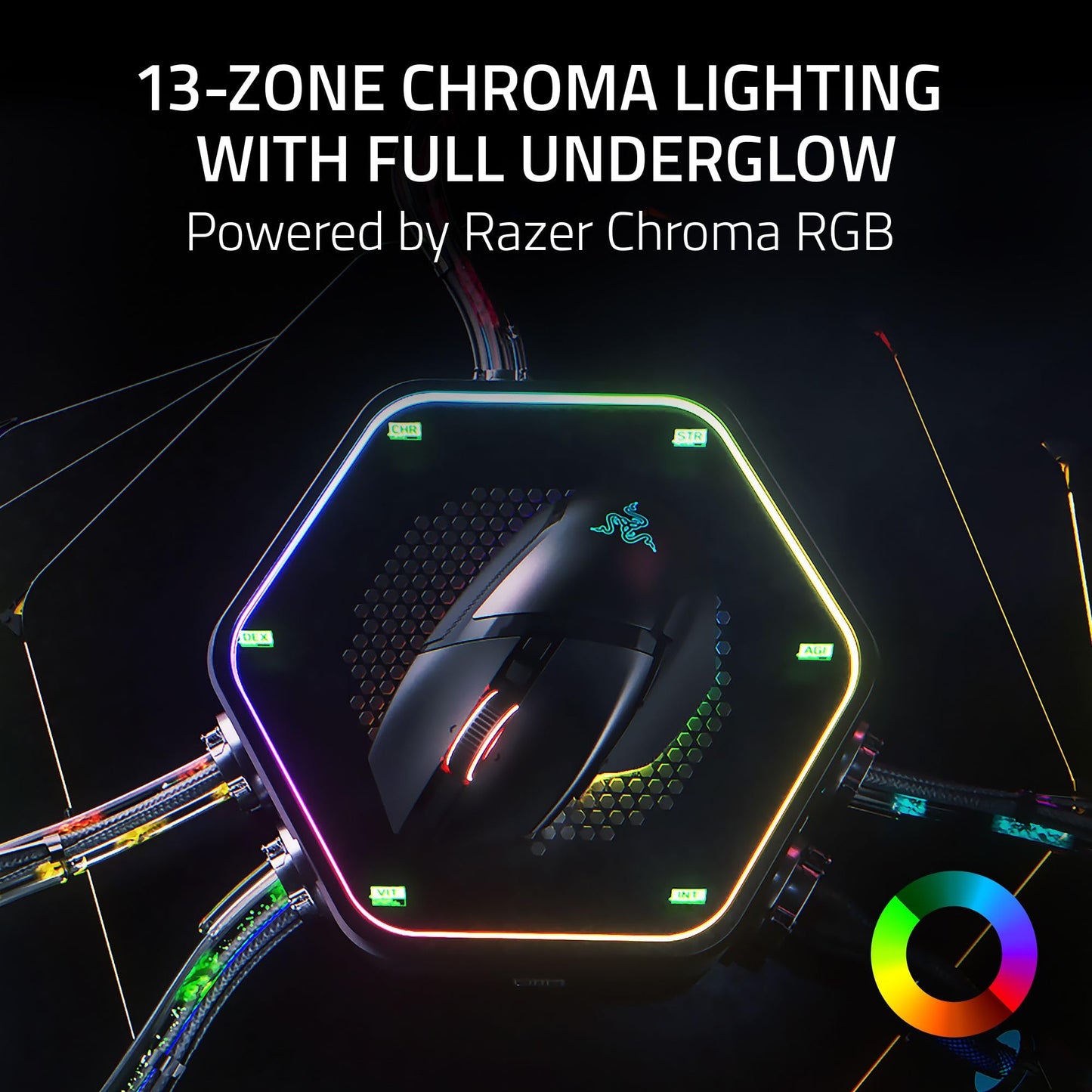 Razer Basilisk V3 Pro 35K Wireless Gaming Mouse: HyperScroll Tilt Wheel - 35K DPI Optical Sensor Gen 2-13 Customizable Controls - Chroma RGB - Optical Switches Gen 3 - Up to 140 Hr Battery - Black