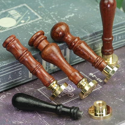Frame Wax Seal Stamp Kit, WASOHLING Great Details 3D Embossed Relief Carving Head and Wood Handle for Wax Seal Stamp, Decor for Wedding Invites, Envelopes, Journaling or DIY Crafts (F06)