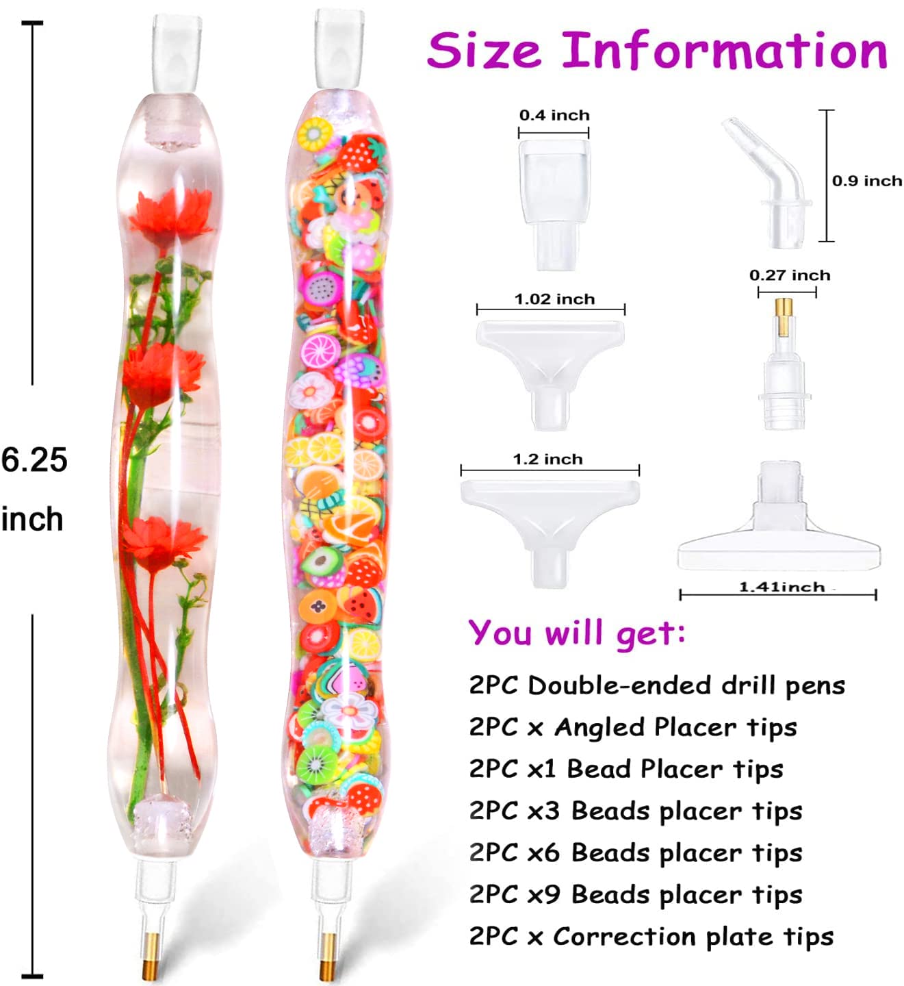 Praise V Do Diamond Painting Art Drill Accessories Pen Picker Tools Kit for Adult,5D Diamond Painting Bead Dotting Gem Dot Pen for Diamond Art Nail Art Flower Fruit