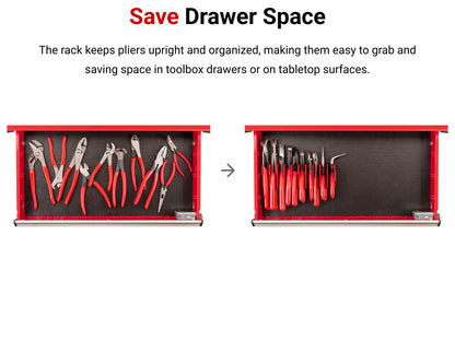 TEKTON 10-Tool Pliers Organizer Rack | ORG41210 | Made in USA