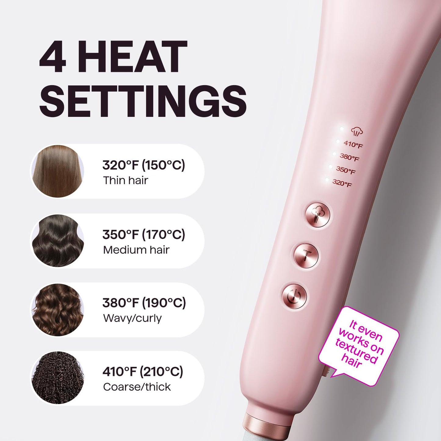 Wavytalk Pro Steam Hair Straightener Brush, Steamline Pro 3 in 1 Straightening Brush, Steam Reduces Damage, Nourishes Hair, and Expedites Straightening