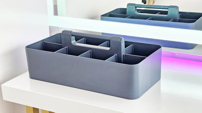 Enjoy Organizer -Large Carry Caddy Bin Basket Portable Office Desk Storage DIY- MADE IN USA (Orion Gray)