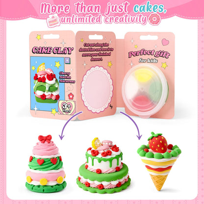 Air Dry Clay for Kids Modeling Clay Kit, 12 Box Model Magic Arts and Crafts for Kids with Tools & Tutorial, Non-Sticky, 4-12+ Years Girls Christmas Birthday Gift, Dessert Party Favors Classroom Prize