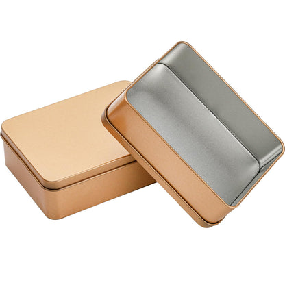 Peohud 16 Pack Rectangular Tin Boxes with Lids, Empty Hinged Tins, Metal Storage Organizer Tins for Candy, Treats, Gifts, Favors and Crafts