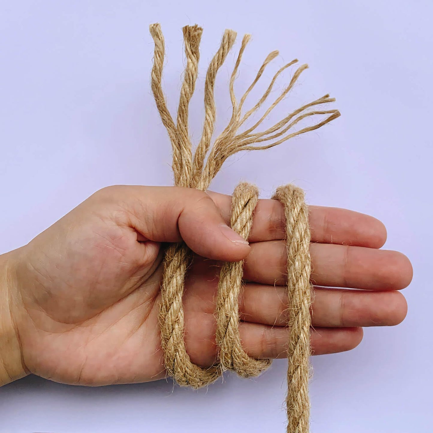 ILIKEEC 8mm Jute Rope, 164 Feet Braided Heavy Duty Twine, Thick Jute Twine Rope for Cat Scratch Post, Craft,DIY Artwork, Bundling, Home Decor, Gardening Applications (8MM 164FT)