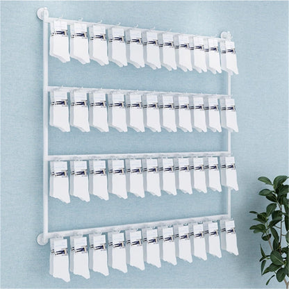 Sock Underwear Display Stand, Metals, Retail Showshelves, Lingerie Bra Rack Swimsuit Organizer Hanger, Commercial Clothing Store Shelf, 4 Tier, for Shorts, Hats(White,150 * 100cm)
