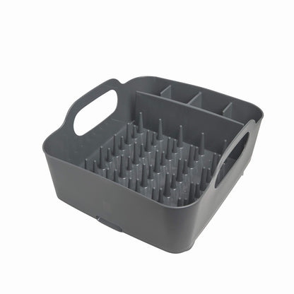 Umbra Tub Dish Drying Rack – Lightweight Self-Draining Dish Rack for Kitchen Sink and Counter at Home, RV or Motorhome, Charcoal Kitchen, 36.067999999999998 x 33.655000000000001 x 18.288 cm