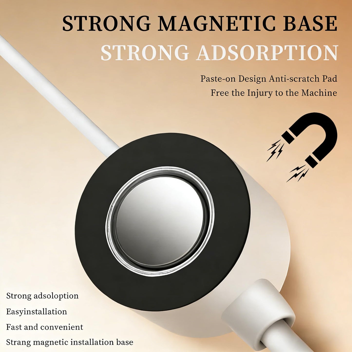 Magnetic Sewing Machine Light - Red Cross-Line Seam Guide with Strong Magnetic Base, Flexible Gooseneck Arm & USB Power, Hands-Free Precision Quilting Light for Straight Stitching