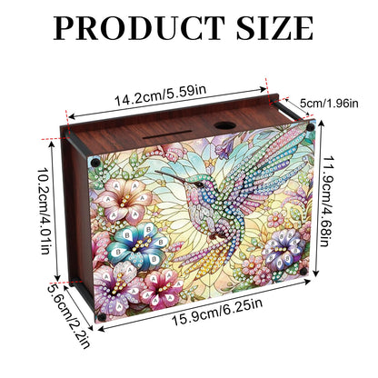 DIY Diamond Painting Money Box Kit, Bird Adult 5D Diamond Art Money Box, Creative Coin Diamond Art Storage Jar, Suitable for Birthdays, Christmas, Home Decor Handicraft Gifts