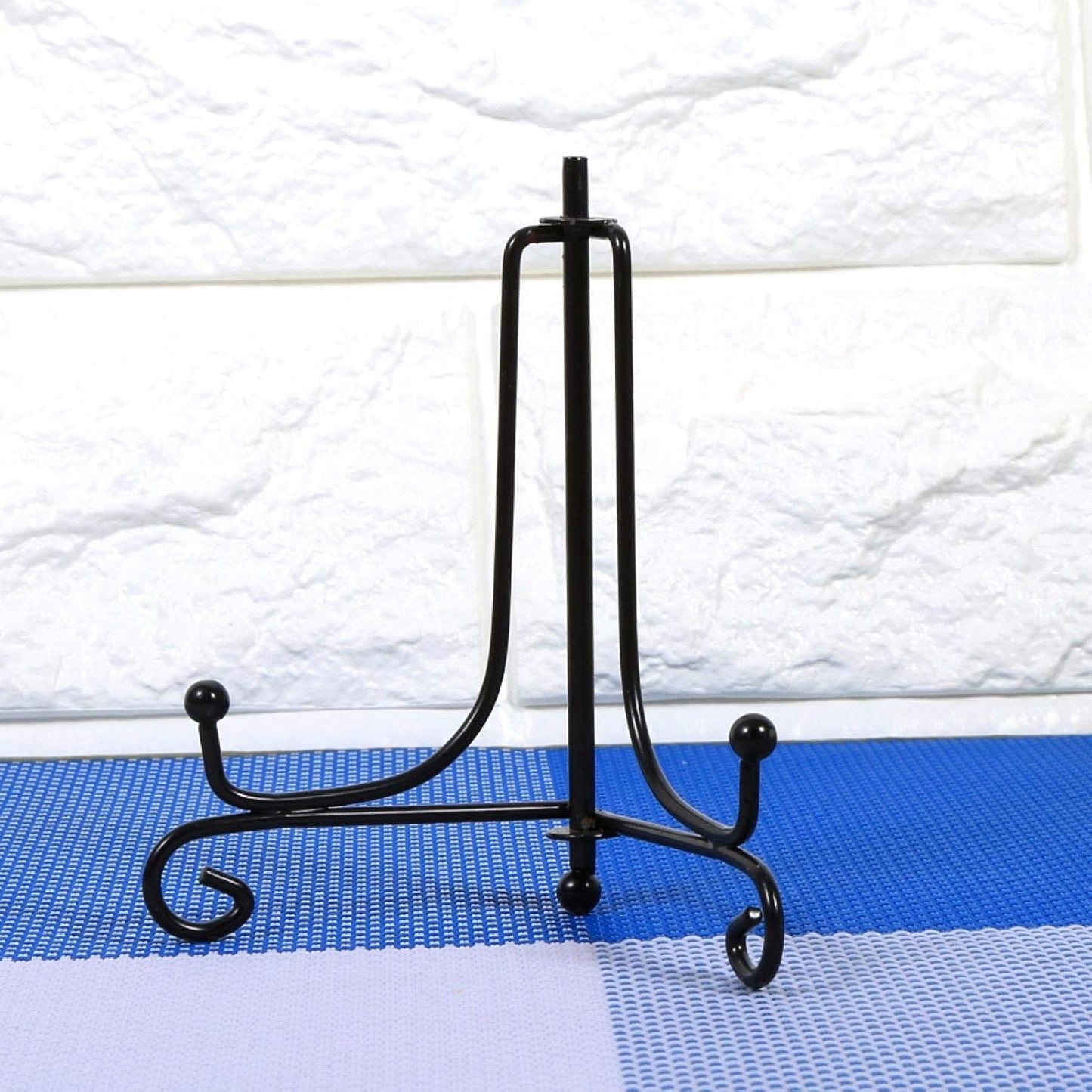 EBTOOLS Iron Display Stand, 4 Inch Iron Easel for Display, Picture Frame Holder, Decorative Plate Stands