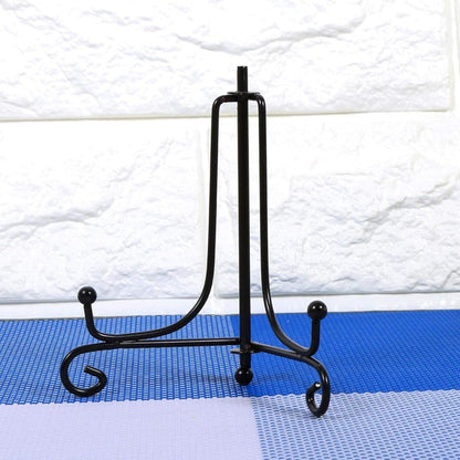 EBTOOLS Iron Display Stand, 4 Inch Iron Easel for Display, Picture Frame Holder, Decorative Plate Stands
