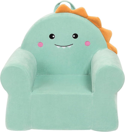 18 3 MOMCAYWEX Cuddly Toddler First Chair, Premium Character Chair, Green, Month up to Years