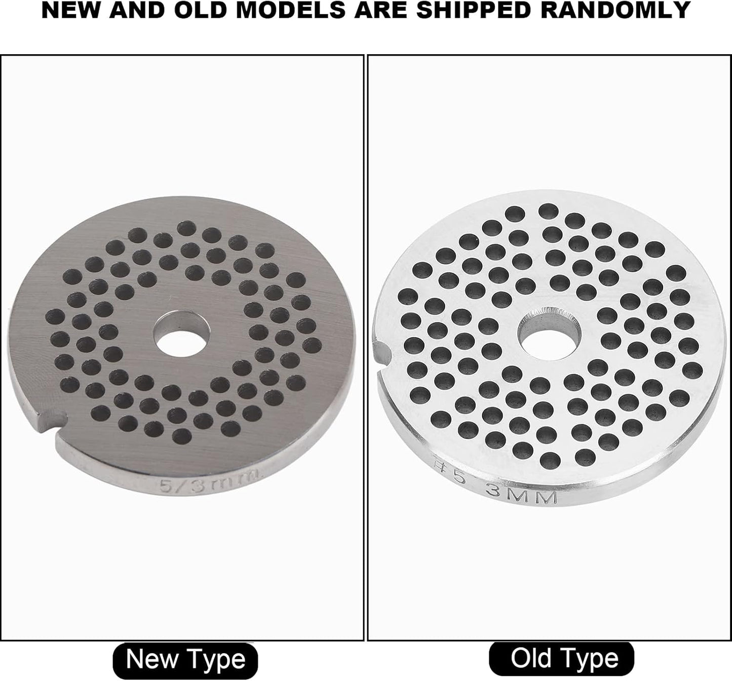 Meat Grinder Blade Mincer Plate Disc Knife Replacement Accessories, Stainless Steel Discs for Mixer FGA