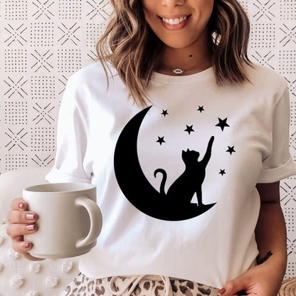 14 Pcs Cat Stencils for Painting on Wood Canvas Shirt, Small Large Flower Moon Cat Stencil Plastic Shirt Fabric Stencils for Painting on Wall Wood Burning Craft Fabric(cat)
