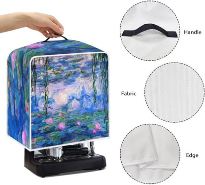 Claude Monet Poster Coffee Maker Cover, Anti Fingerprint Dust Protection for Kitchen Appliances, Stain Resistant