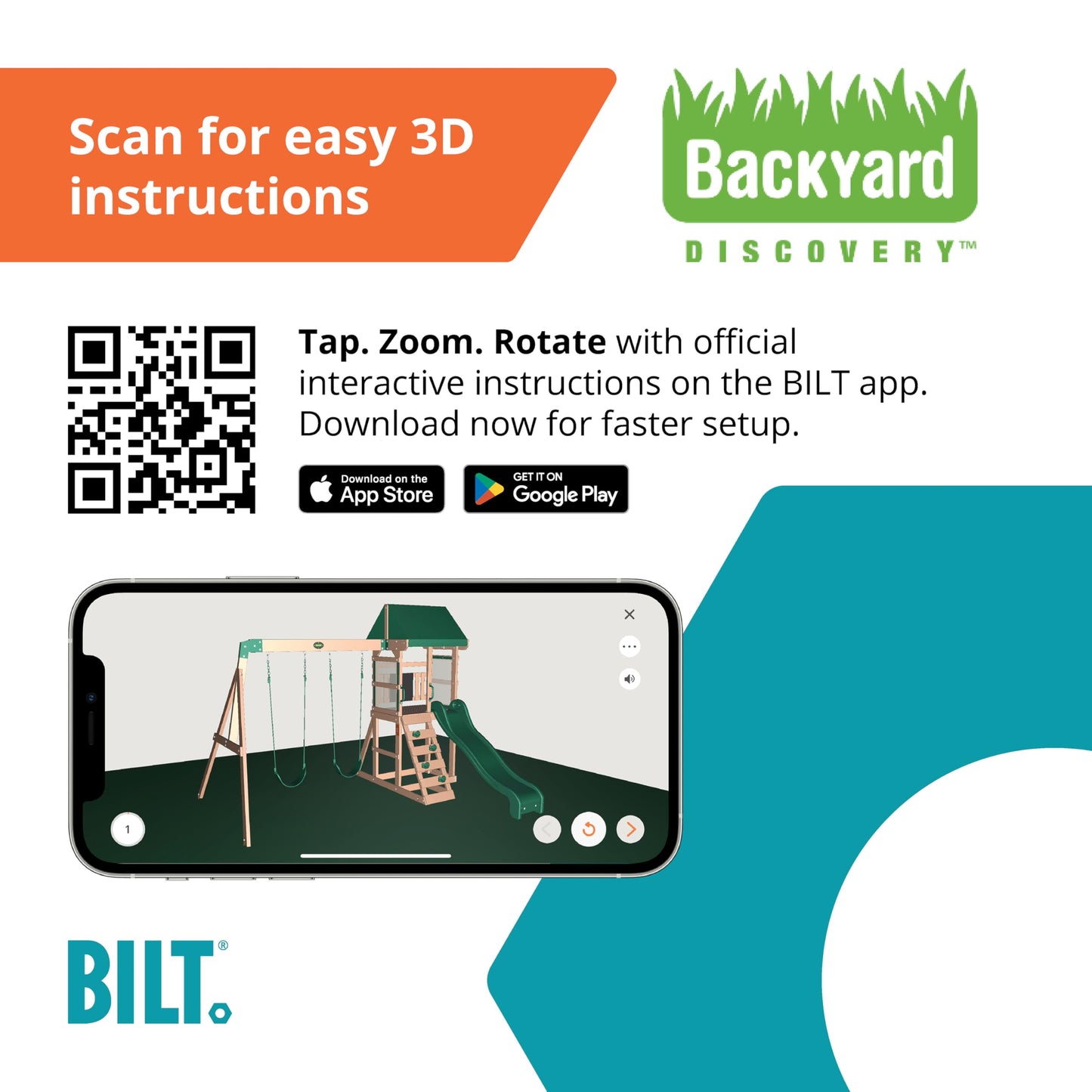 Backyard Discovery Buckley Hill Cedar Wood Swing Set with Wave Slide, Play Deck, Rock Wall Ladder, Belt Swings, Chalkboard, Canopy Roof, Outdoor Playset