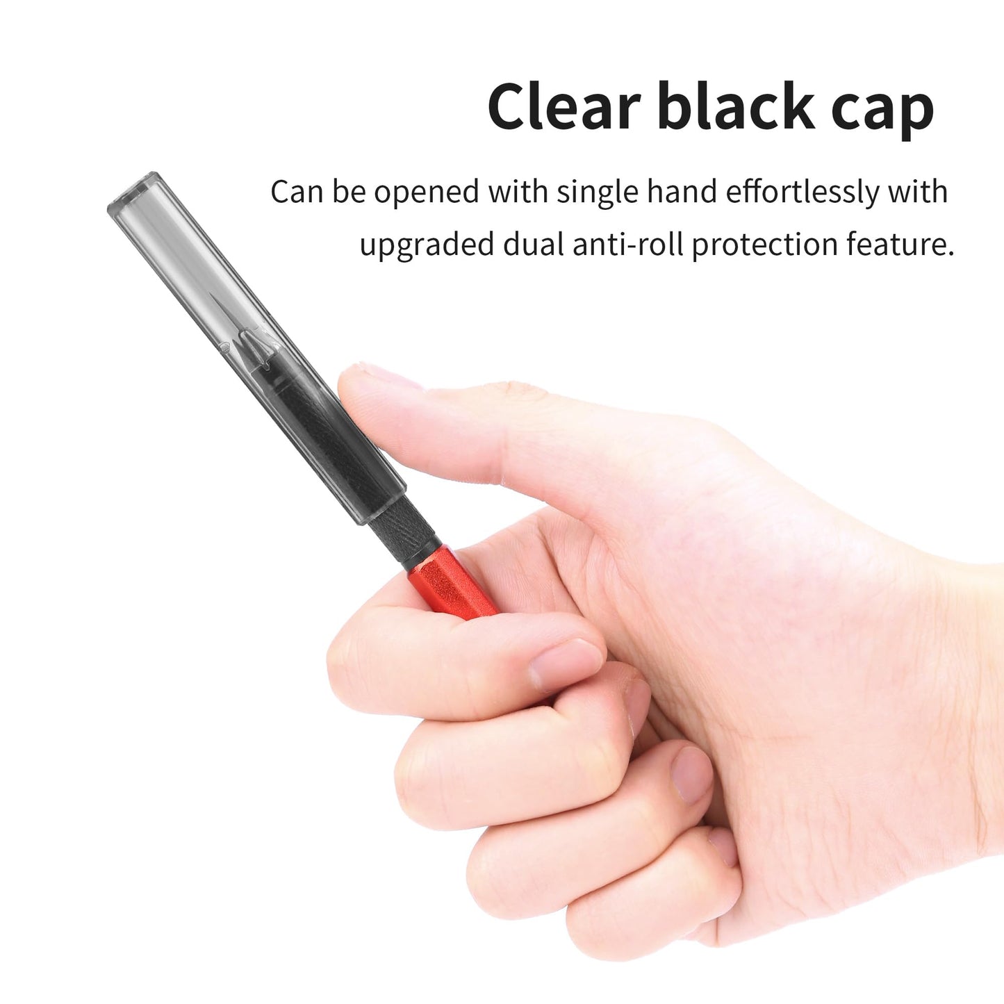 Dspiae Aluminium Alloy Hobby Knife Set,20 PCS Blades With Storage Case, Broad Blade(DK01) Narrow Blades(DK02) (DK02)
