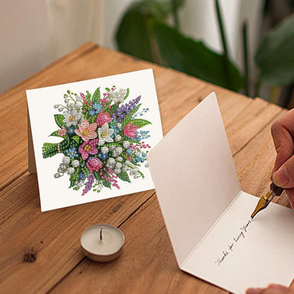 JZHYOAN 6Pcs Sunflower Diamond Art Card with Envelopes DIY Diamond Painting Cards Crystal Arts Craft Gem Art Gem Painting Mosaic Kit for Adults Birthday Greeting Cards for Holidays Celebrations