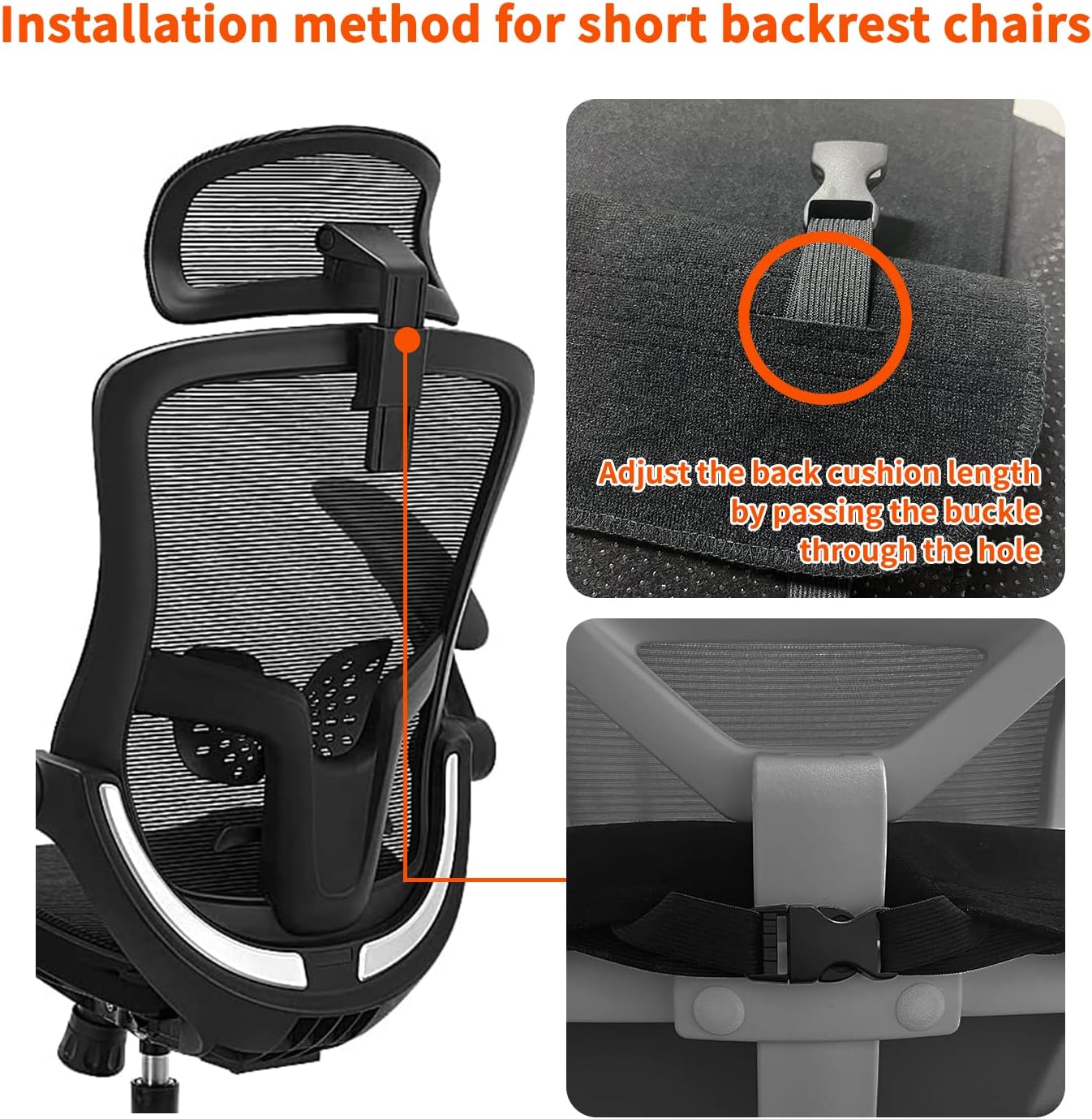 MAXCOM Foldable & Washable Fabric Heated Seat Cushion with Temperature Control & Timer - Whole Back Heating