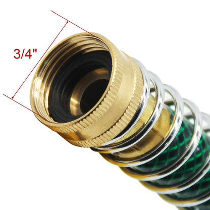 Lifynste Garden Hose Extension Adapter, Hose Kink Protector with Coil Spring, 4 Pack