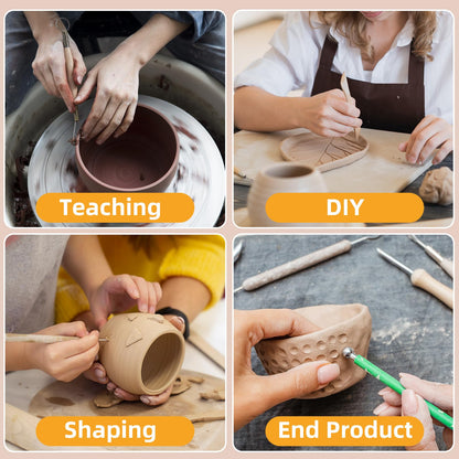 36 PCS Clay Tool, Clay Sculpting Tools Kit, Pottery Tools Can be Used for Stippling, Carving, Molding, and Shaping Clay Crafts, for Beginners, Hobbyists, Artists